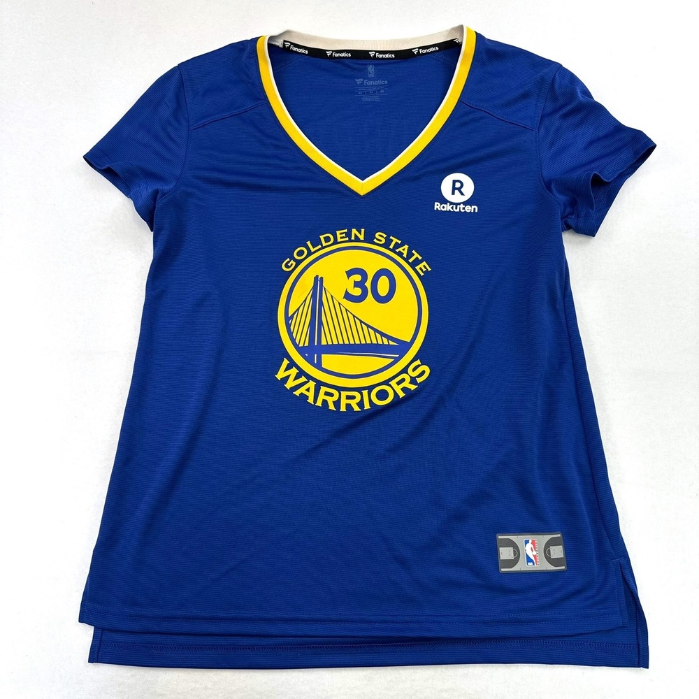 Fanatics Stephen Curry Golden State Warriors NBA Jersey Womens Medium Blue 30